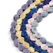 Crystal Cluster Oval 10*14 MM Natural Necklace