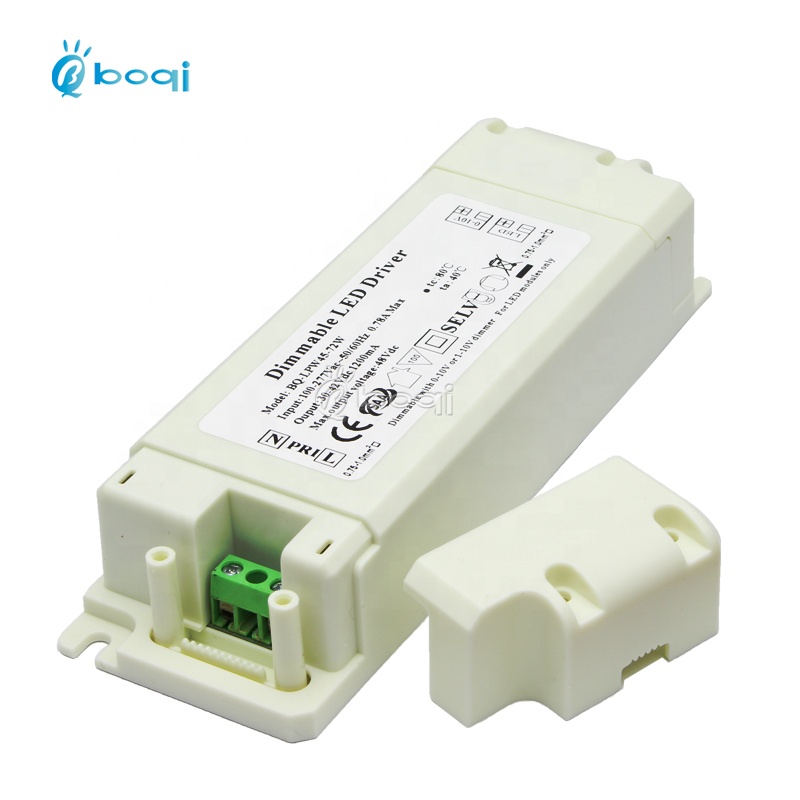 boqi CE CB SAA 72w constant current 0-10v led driver 72v 1000ma 45w 50w 60w 72w