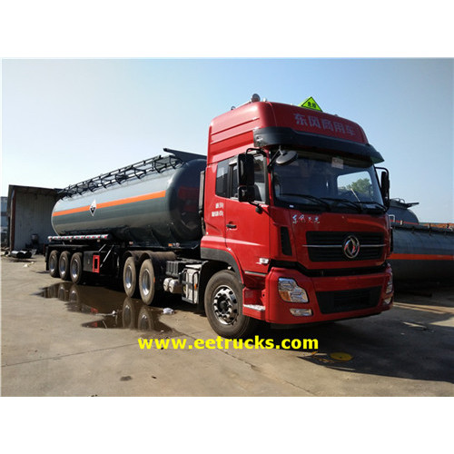 3 Axle 30 CBM Hydrochloric Acid Trailer Tanks