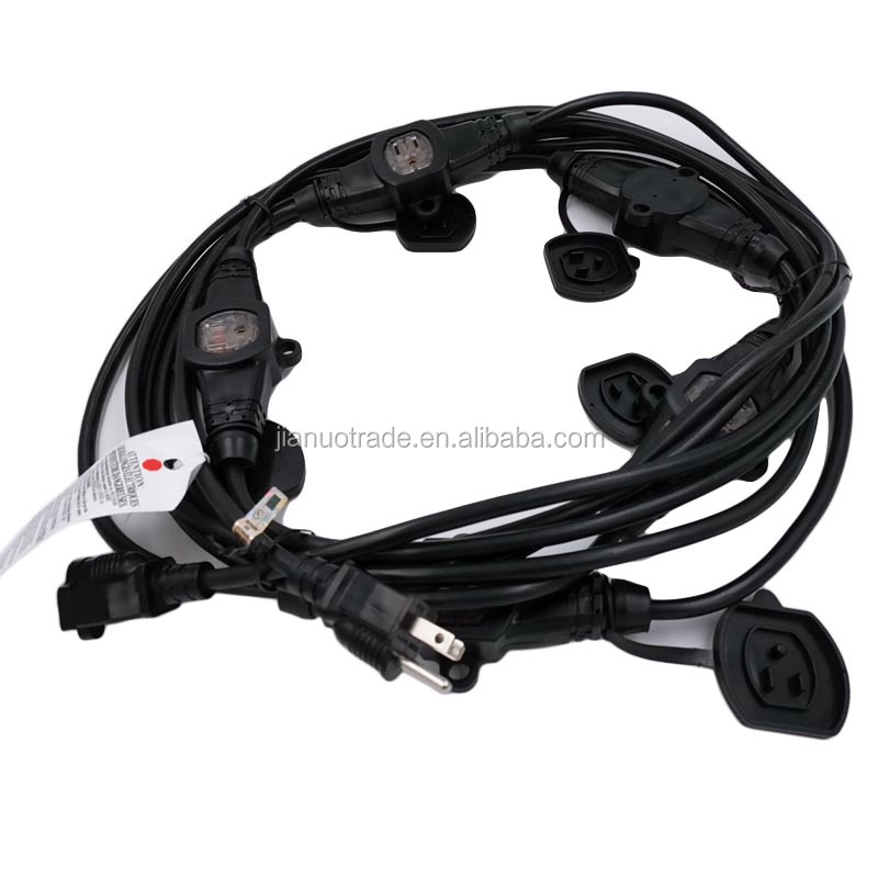 Multi Socket Light Extension Cord for Stage Backline