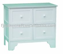 Wooden Bedroom Cabinet with 4 Drawers