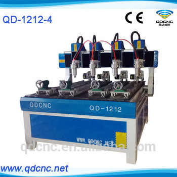 3D cnc router machine for round wood/High quality woodworking cnc machine QD-1212-4