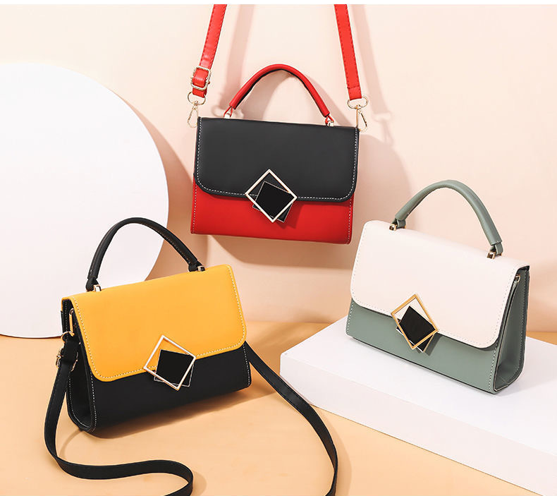 2021 Wholesale In Stock High Quality Bag Messenger Bags Ladies Crossbody Bags Women Contrast Colors Mini Handbags Ladies Purses