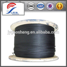 Black Coated Galvanized Aircraft Cable