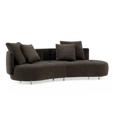 Modern Designer Soft Leather Chairs and Modular Sofas for Villa Living Room Furniture