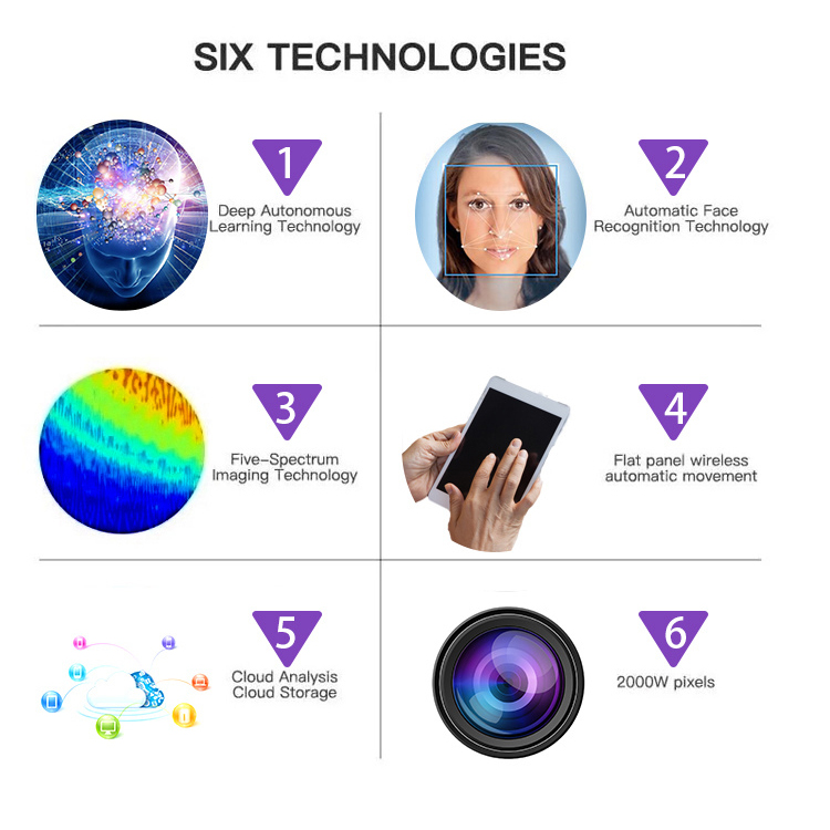 skin analyzer machine facial/skin analyser scanner home use skin analyze