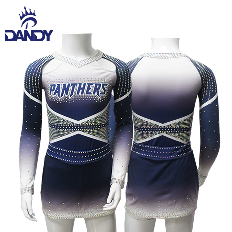 Dandy Custom Sublimated Cheer Seragam untuk Girls Cheer Kit Cheerleading Apparel