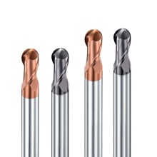 2 Flutes 4 Flutes Slotting Metal Ball Nose End Mills