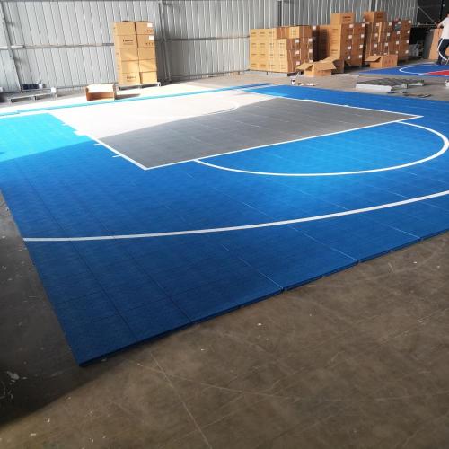 Australia College Basketball Court Rubber Tiles Mudah Dipasang