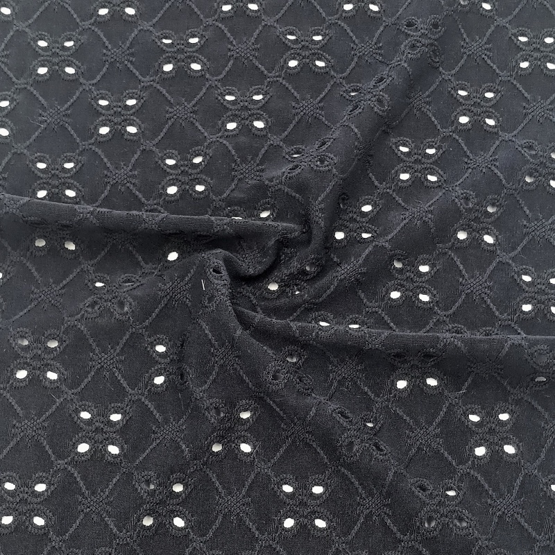 Ricamo in tessuto a maglia su un lato Single Sided Knitted Fabric Embroidery