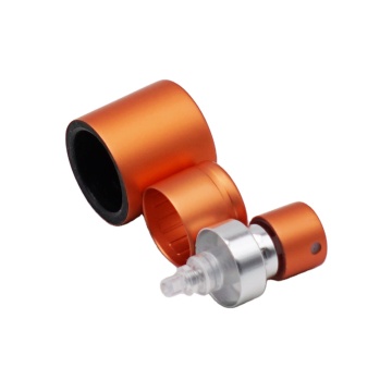 Customized Orange Aluminum Perfume Atomizer With Cap