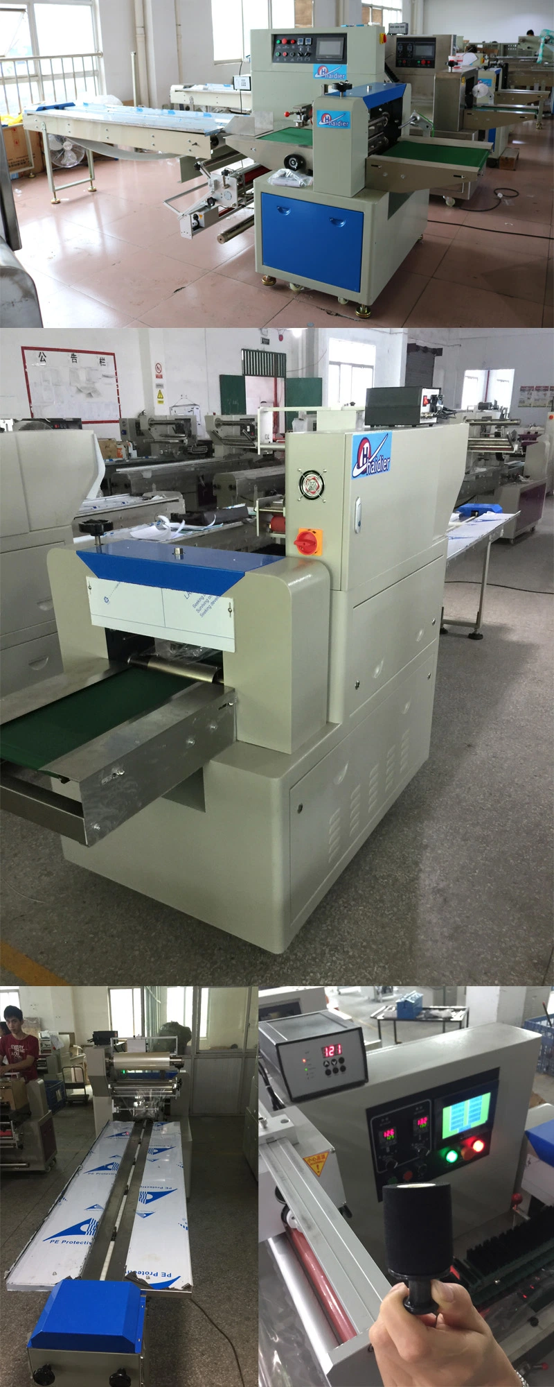 Automatic Flow Type Cookies Wrapping Machine Cookie Packaging Machine