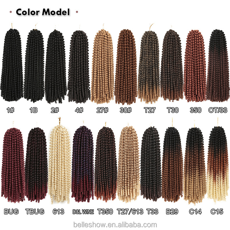 Hot sell wholesale crochet braid fiber curly spring curl hair crochet braid 12 inch spring twist hair
