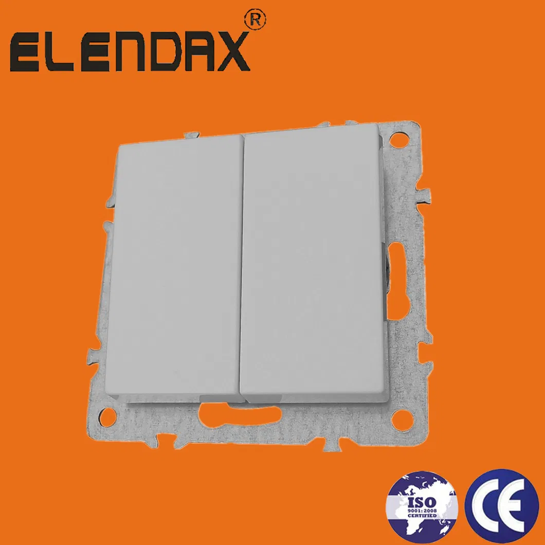 2-Key Power Switch with 10A 250b Illuminated Concealed Installation of Elendax