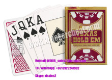 Brazil Copag Red / Black Poker Size Plastic Texas Holdem Marked Poker Cards