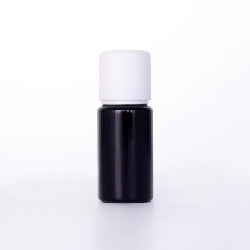 Black Glass Bottle With White Child-resistant Caps