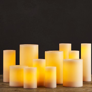 Battery lighted flickering votive LED candles