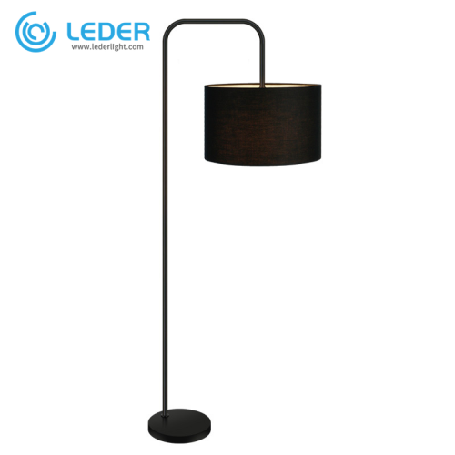 LEDER Dekorasyon nga Black Floor Lamps