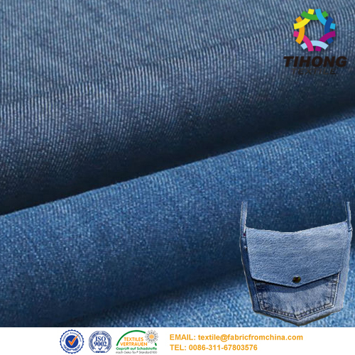 Benang baju lelaki menginaikan fabrik denim lembut baju