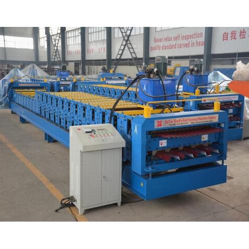 Double Deck Roof Tile Making Machine