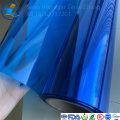 High quality blue color PVC translucent film