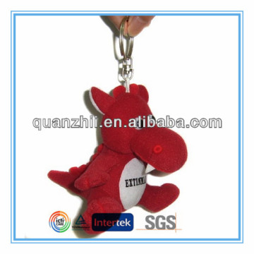 Cheap plush toy stuffed dinosaur keyring