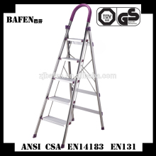 CE approval stainless steel step ladder folding step ladder household 5 step ladder
