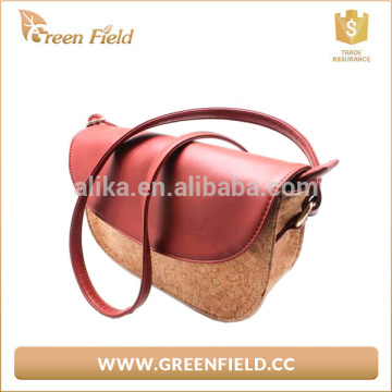 Customized eco-friendly ladies shoulder cork handbags