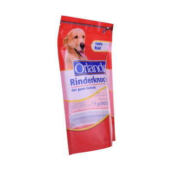 Biodegradabile / cloudophane pet custodia per alimenti per animali domestici Stand Up Sacchetto con cerniera richiudibile