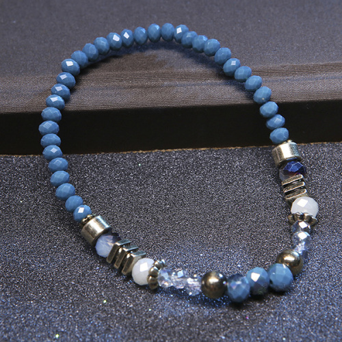 Gaya bohemian perhiasan pesona elastis manik-manik gelang untuk wanita