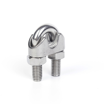 Bolt forged wire rope clamp