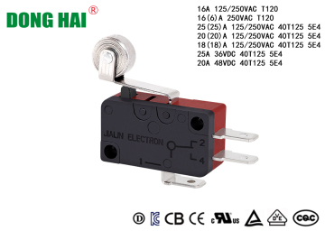 Roller Lever Micro Switch With UL Certification
