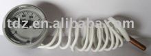 Small round boiler capillary thermometer