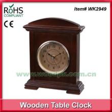 Solid wood promotional gift decorated bedside clock