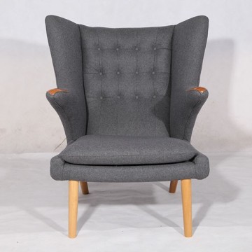 Hot sale Hans Wegner Papa Bear Chair With Ottoman Papa Bear Chair cashmere