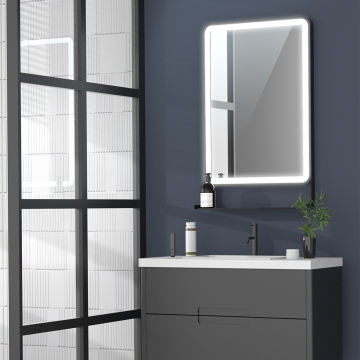 Large Storage LED Bathroom Mirror
