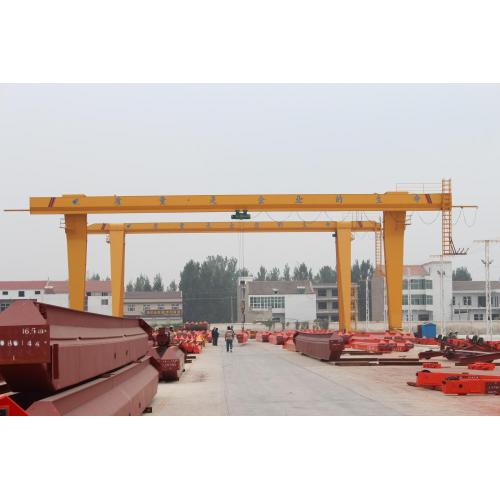 Double beam gantry crane with high work class