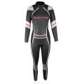 Ladies Seaskin licin kulit belakang zip triathlon wetsuit