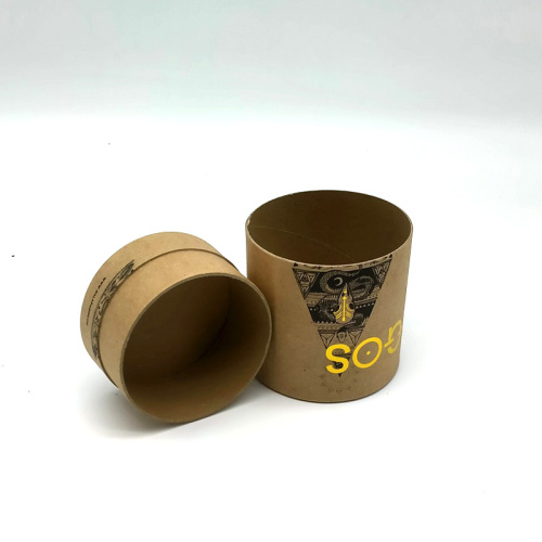 Round Containers Eco Friendly Paper Tube Cosmetic Packaging