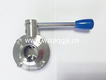 Sanitary Heavy Type Welded Butterfly Valve