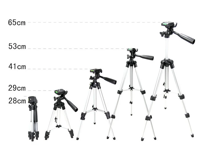 65cm Lightweight Mini 330A Camera Tripod for iPhone Bracket Stand