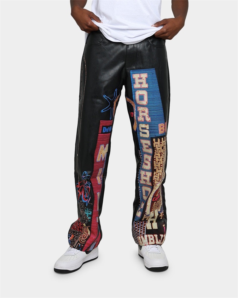 Printed Graphic Trousers Wholesale On Sale