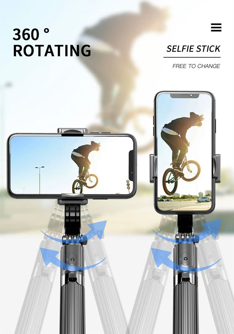 Anti-Shaking Automatic Balance Selfie Stick Tripod Gimbal Stabilizer for Smartphone