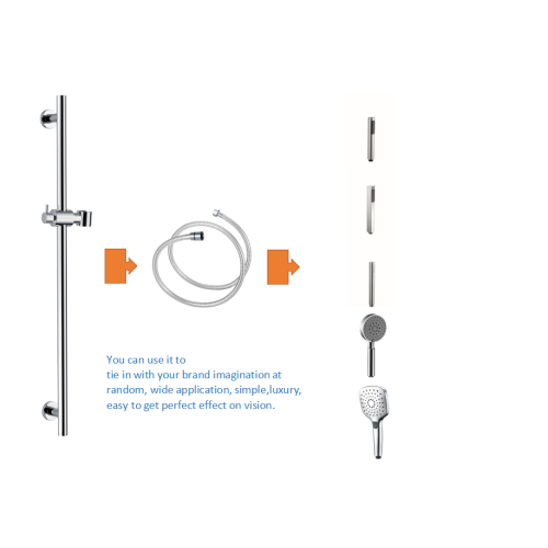 Rail de douche rond en laiton