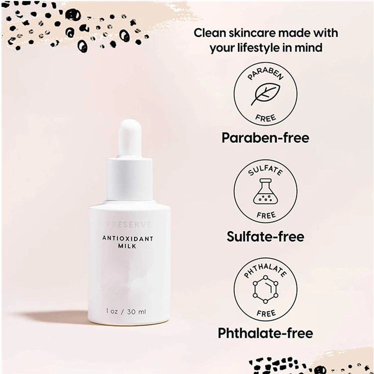 Private Custom Antioxidant Milk Whitening Brightening Facial Serum