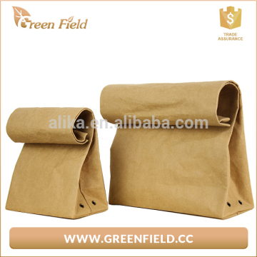 Lunch cooler bag brown kraft paper lunch cooler bag