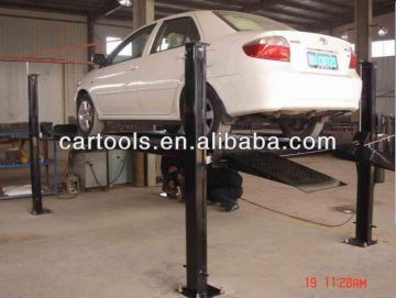 Removable 4 column auto parking lift