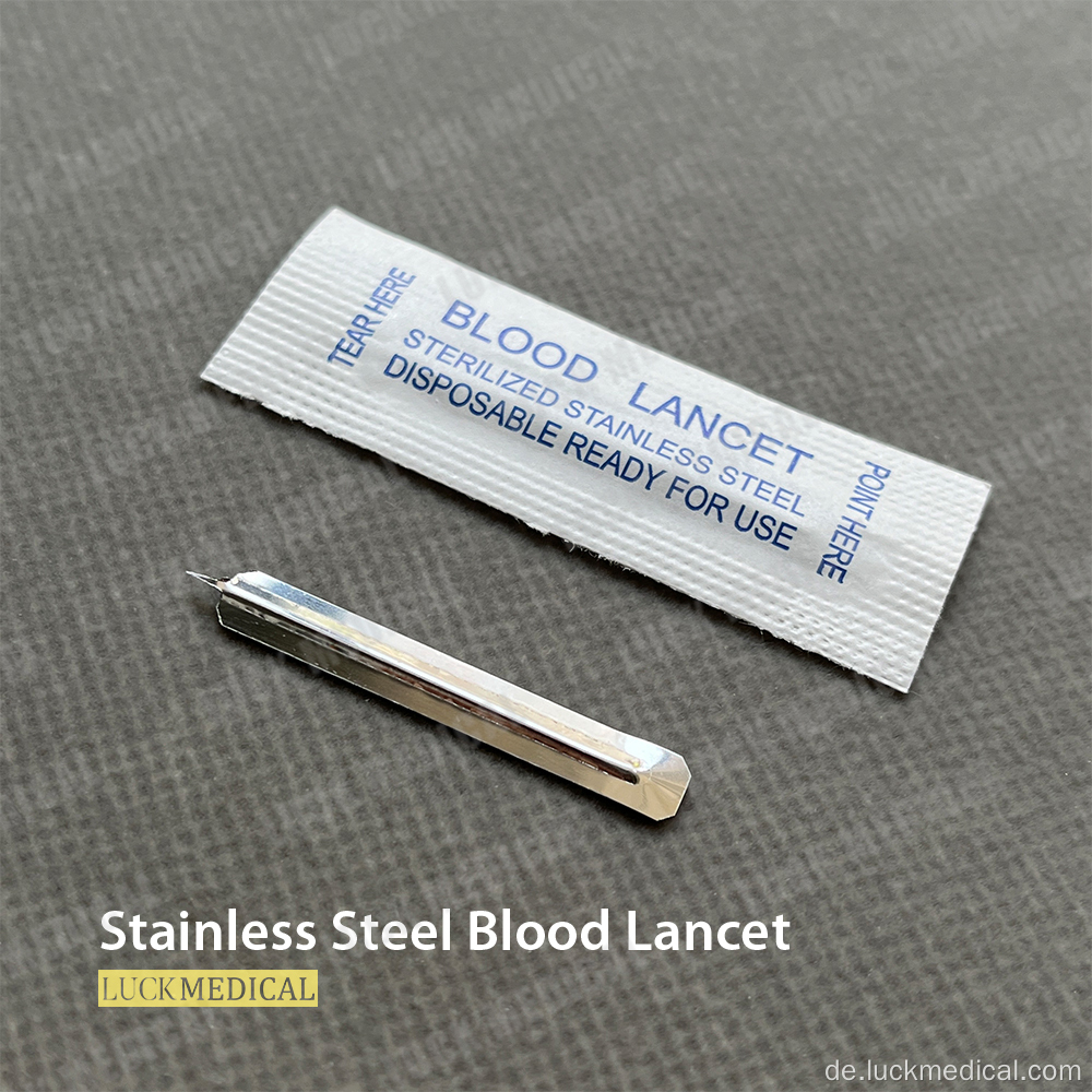 Blood Lancet Edelstahl