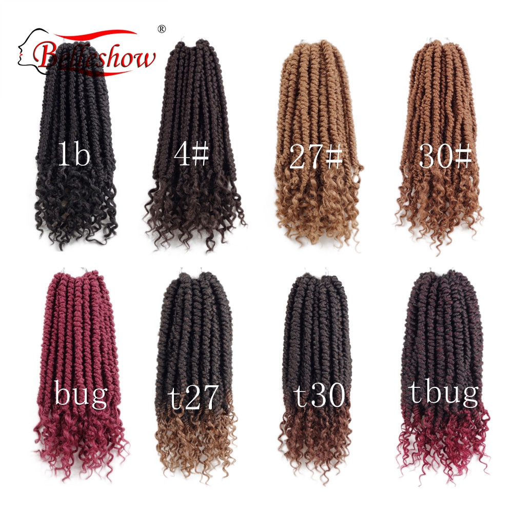 Hot sell 10 inch 12stands curly senegalese twist passion twist  braids spring twist hair