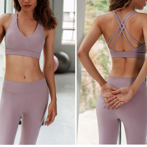 Set da allenamento per leggings e reggiseno da donna